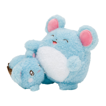 Officiële Pokemon center knuffel Marill & Azurill, don't cry Sweet Support 19cm breedt